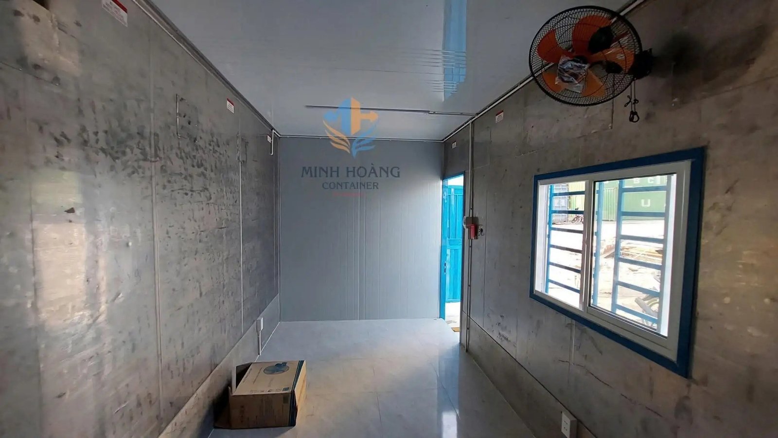 Container Văn Phòng 20 Feet Xanh Dương Có Toilet